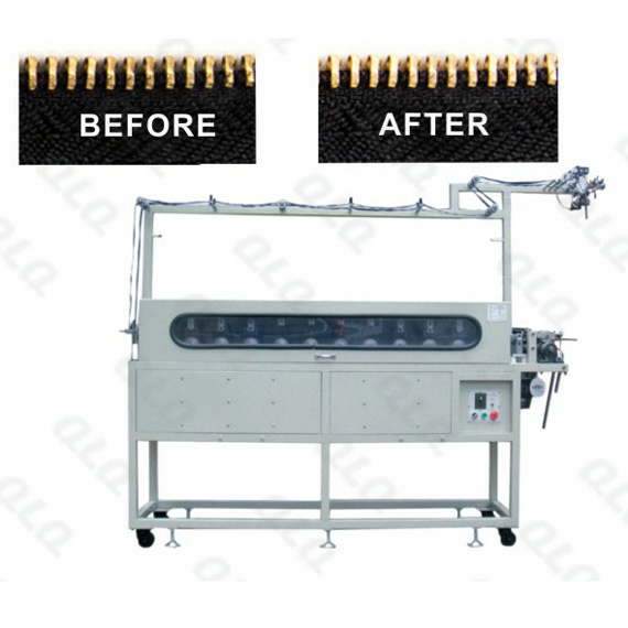 QLQ-24THPM Automatic Metal Zipper Teeth-Head Intelligent All-around Polishing Machine(double sides,24