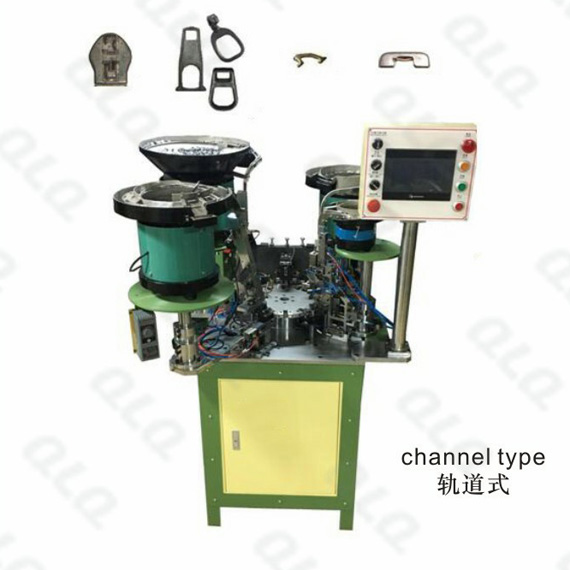 QLQ-025A Automatic & Semi-automatic Auto-lock Slider Assembly Machine (5 components, 4 points, C shap