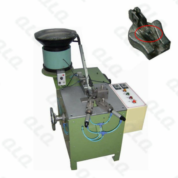 QLQ-012 Automatic Invisible Slider Body De-burr/Broaching Machine (Y shape, cleaning tape slot, centr