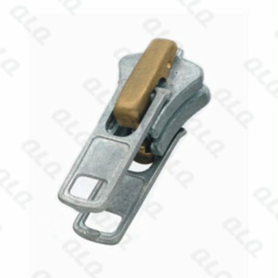 Auto-lock Zinc Slider with 5 Components Double Puller 2