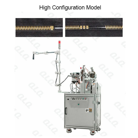 QLQ-HBSM Automatic Metal Zipper H Bottom Stop M/C - Machine (have 1 piece model and multiple pieces m