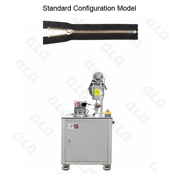 QLQ-SMETM Semi-automatic Metal Zipper Top Stop M/C - Machine (by grain European shape top stop)