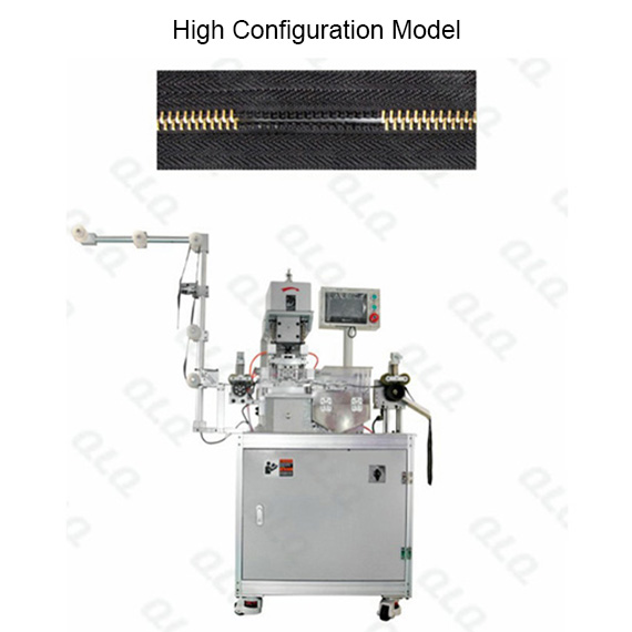 QLQ-MDGM-2 Automatic Metal Zipper Double Trimming Gapping M/C - Machine (short model)