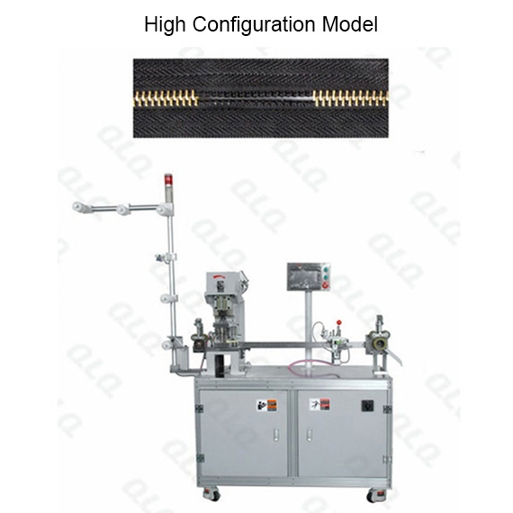 QLQ-MDGM-1 Automatic Metal Zipper Double Trimming Gapping M/C - Machine (long model)