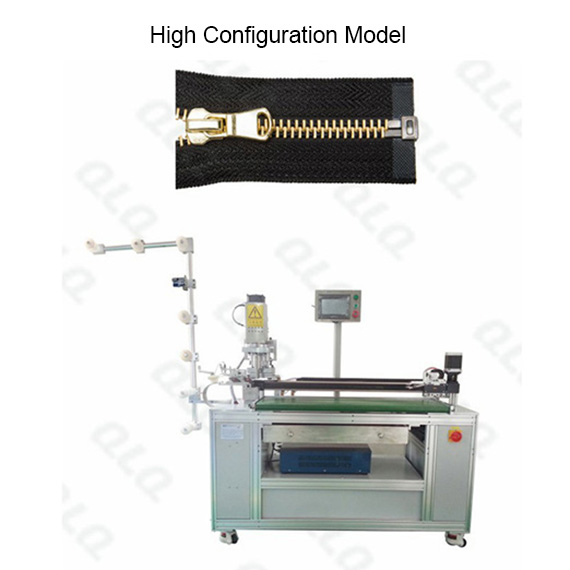 QLQ-OCM-4 Automatic Metal Zipper Ultrasonic Open-end Cutting M/C - Machine (with labour hand)