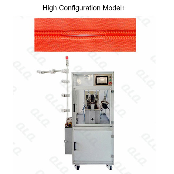 QLQ-NDGM-2 Automatic Nylon Zipper Double Trimming Gapping M/C - Machine (short model)