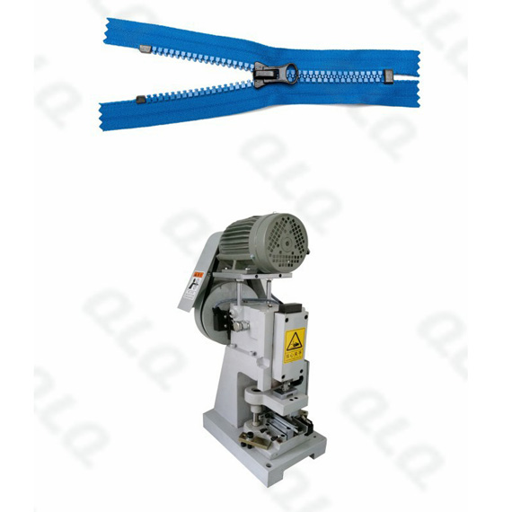 QLQ-SZCM-1, Plastic Zipper, Zipper Zigzag Cutting Machine, Closed-end Zigzag Cutting Machine, Zipper Machine