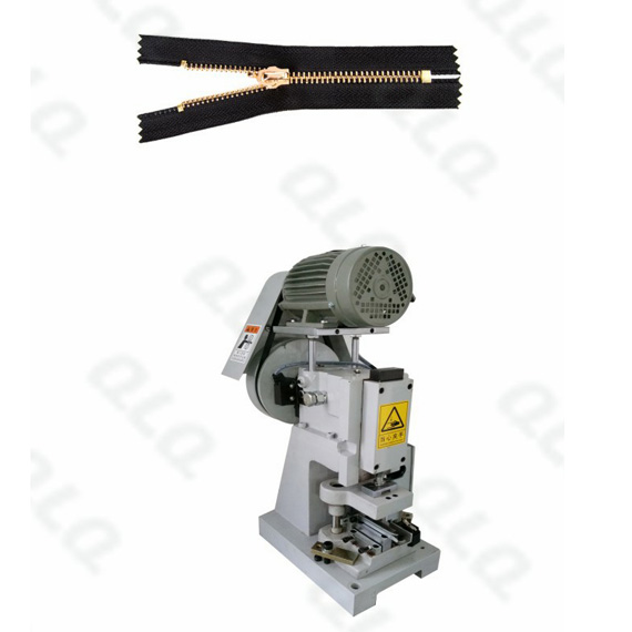 QLQ-SZCM-1, Metal Zipper, Zipper Zigzag Cutting Machine, Closed-end Zigzag Cutting Machine, Zipper Machine