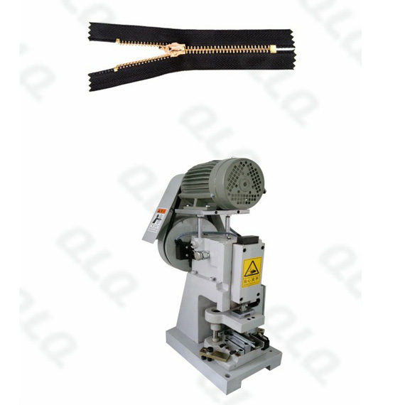 QLQ-SZCM-1 Semi-automatic Metal Zipper Closed-end Zigzag Cutting M/C - Machine