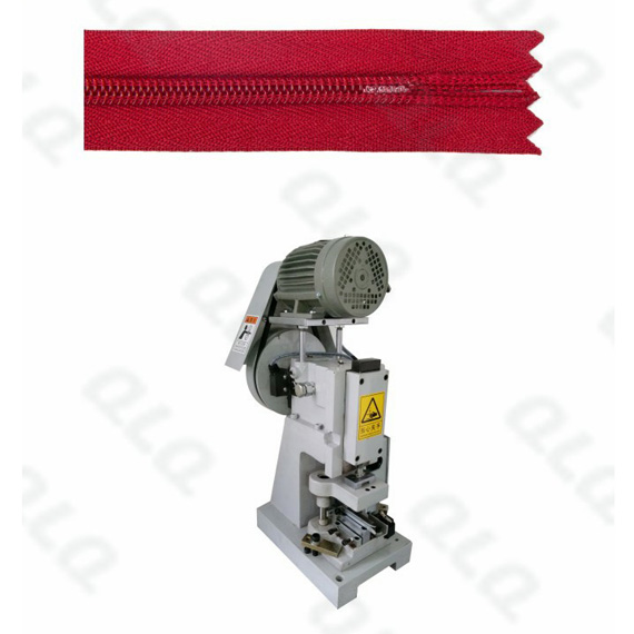 Semi-Auto Invisible Zipper Closed-end Zigzag Cutting Machine