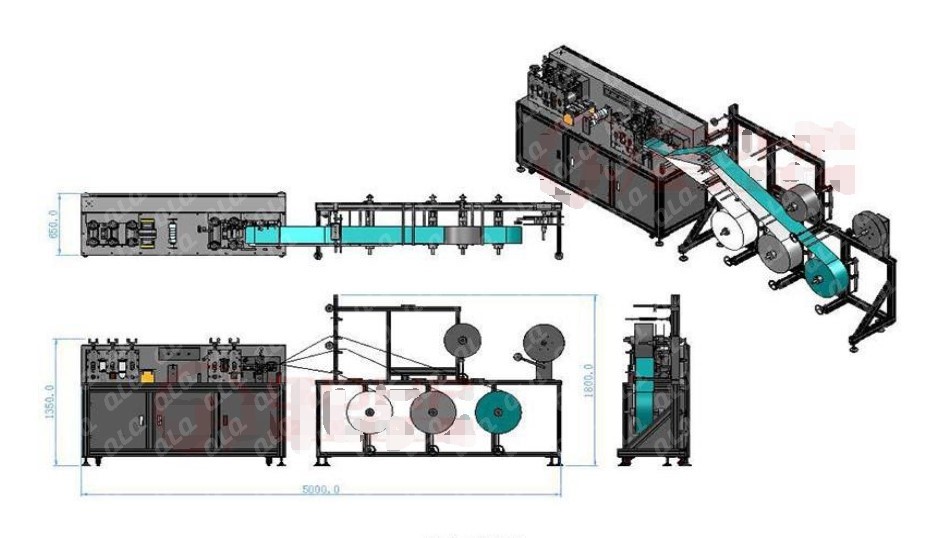 Semi-Automatic KN95 Mask Machine Production Line Solution 2