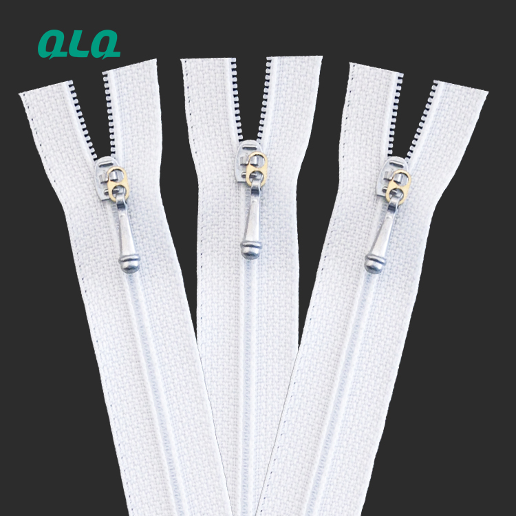 S20 High quality Nylon Close end zipper with Weaving tape and melted bottom stop for Garment and Bags