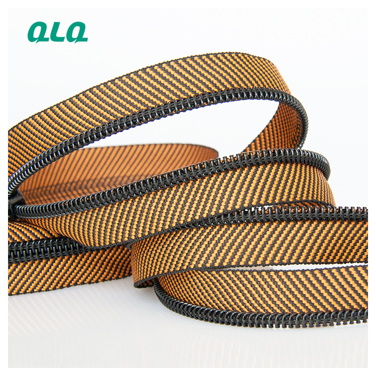 Nylon Zipper with Cross Grain Tape Zipper Roll Long Chain Monofilament Nylon Home Textile Bag Shoe Ga