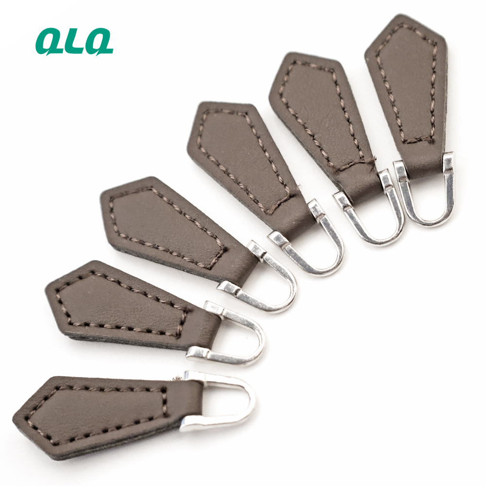 Factory High Quality Custom Zipper Leather Puller Slider Puller Special Leather Puller For Bag