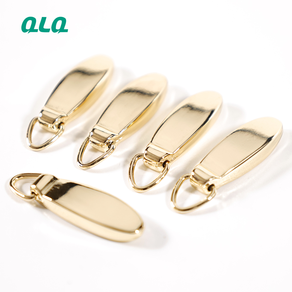 2021 Fashion Golden Metal Zipper Sliders Puller For Women's Handbag And Cloths