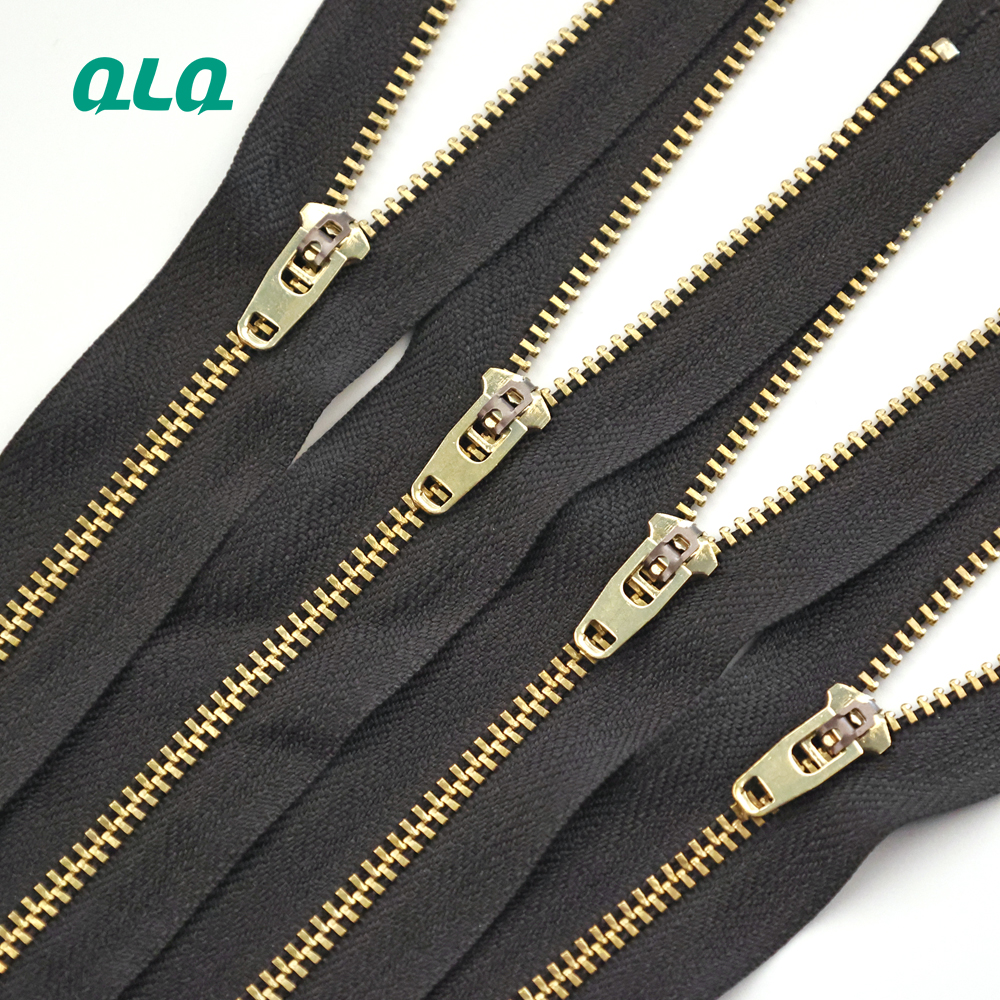 Auto-Lock Close-end High Quality Brass Zipper #3 #5 #10 Size Zipper