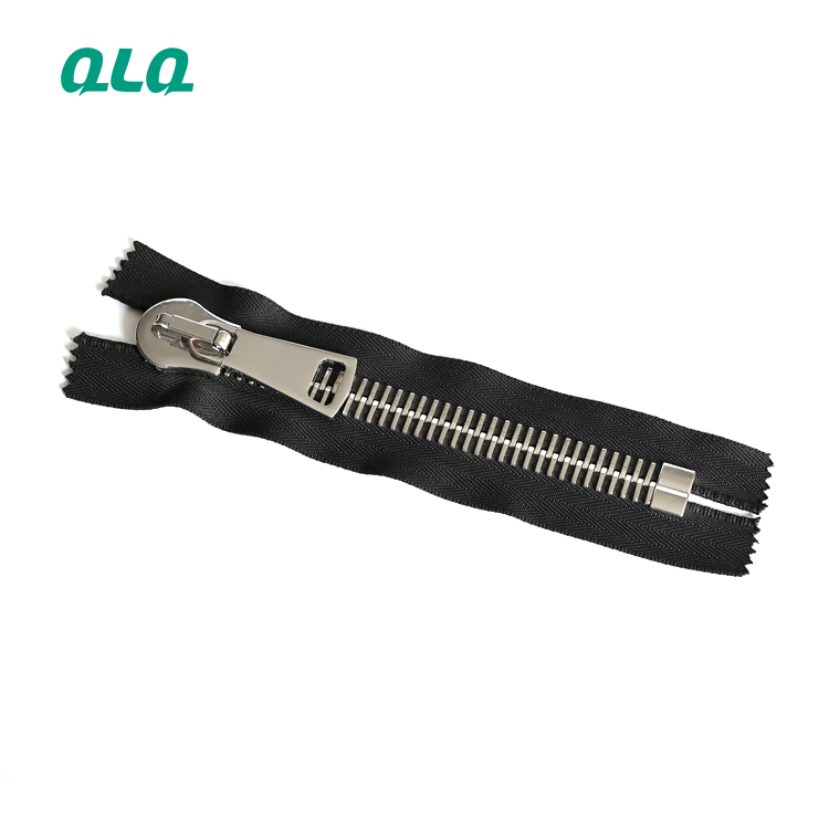 Custom Size Big Tooth Zipper Finished Metal Close End Zipper With Big Zipper Slider For Home Textile 